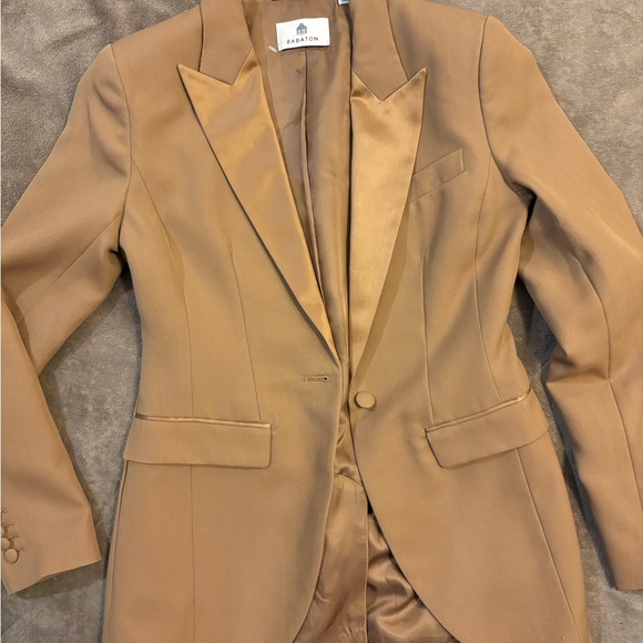 Babaton Construct Camel Wool Blazer - Picture 1 of 4